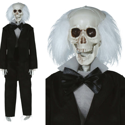 Skelettpuppe Professor mit Anzug 40cm