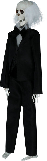 Skelettpuppe Professor mit Anzug 40cm
