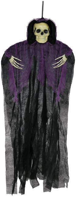 Halloween Skelett Schwarz Lila Skelett 90cm