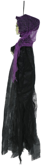 Halloween Skelett Schwarz Lila Skelett 90cm