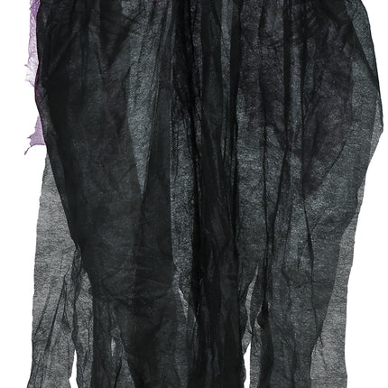 Halloween Skelett Schwarz Lila Skelett 90cm