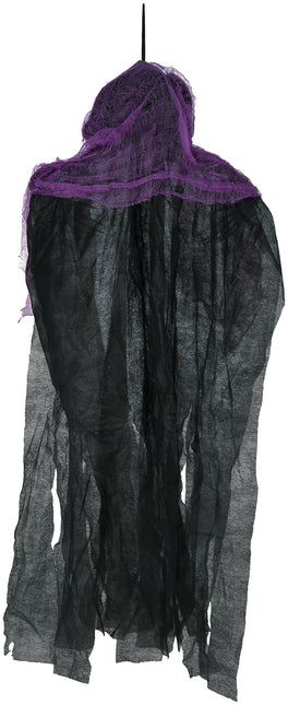 Halloween Skelett Schwarz Lila Skelett 90cm