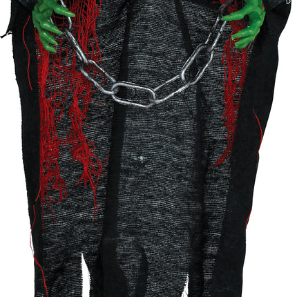 Halloween Puppe Geist mit Kette 50cm