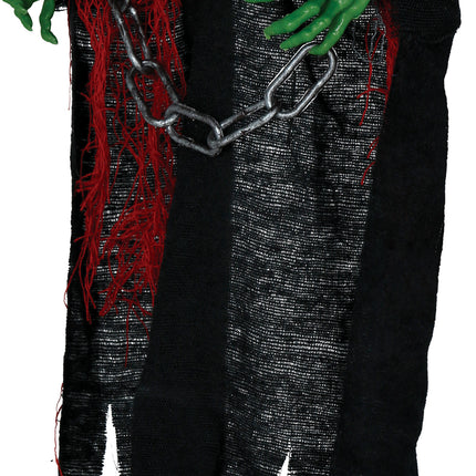 Halloween Puppe Geist mit Kette 50cm