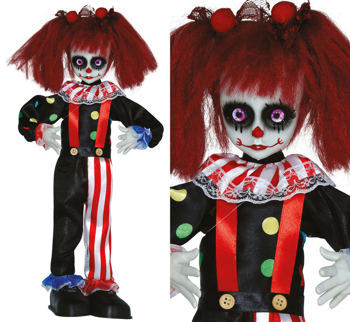 Halloween Puppe Clown 40cm
