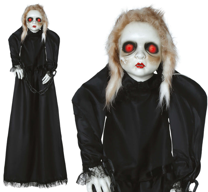 Halloween-Puppe mit Licht, Geräuschen und Bewegung 1,50 m