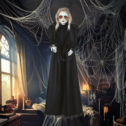 Halloween-Puppe mit Licht, Geräuschen und Bewegung 1,50 m