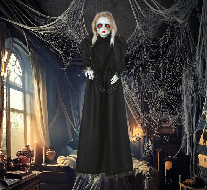 Halloween-Puppe mit Licht, Geräuschen und Bewegung 1,50 m