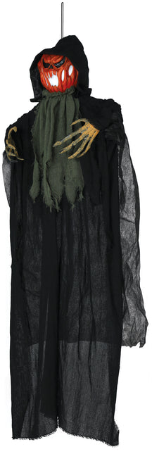 Halloween Puppe Kürbis mit Licht 1,2m