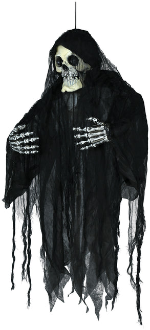 Halloween Puppe Skelett mit Licht, Sound und Bewegung 1,20m