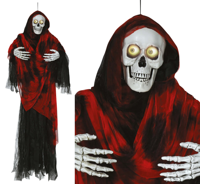 Halloween Puppe Skelett mit Licht und beweglichen Augen 1,7m