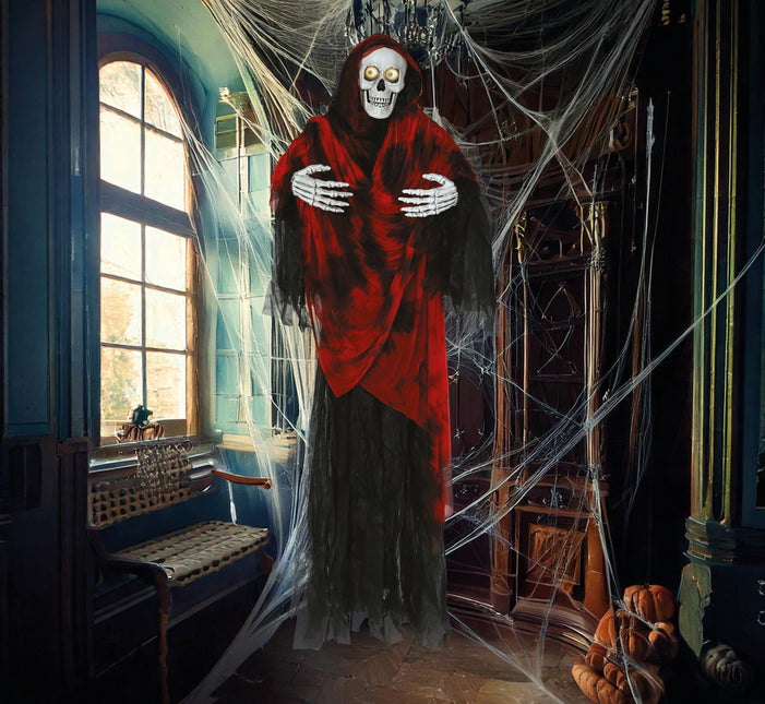 Halloween Puppe Skelett mit Licht und beweglichen Augen 1,7m