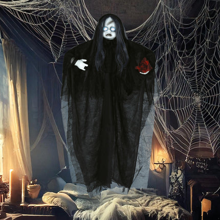 Halloween Puppe mit Licht und Sound 90cm