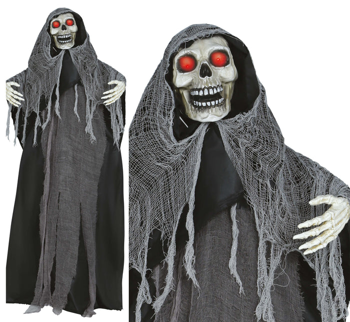 Halloween Puppe Skelett mit Licht, Sound und Bewegung 1,7m