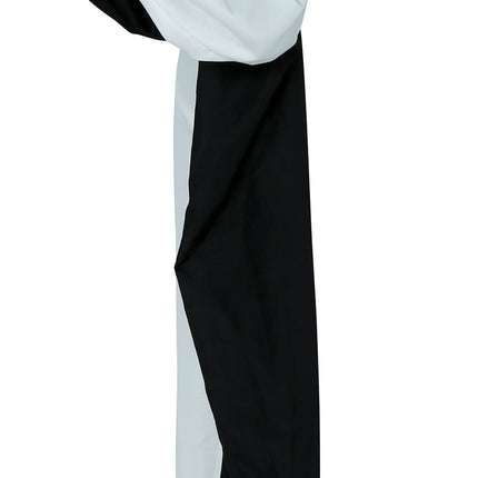 Halloween Puppe Schwarz Weiß Clown mit Licht und Sound 1,7m