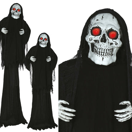 Halloween-Puppe Skelett mit Licht, Sound und Bewegung 2,6m