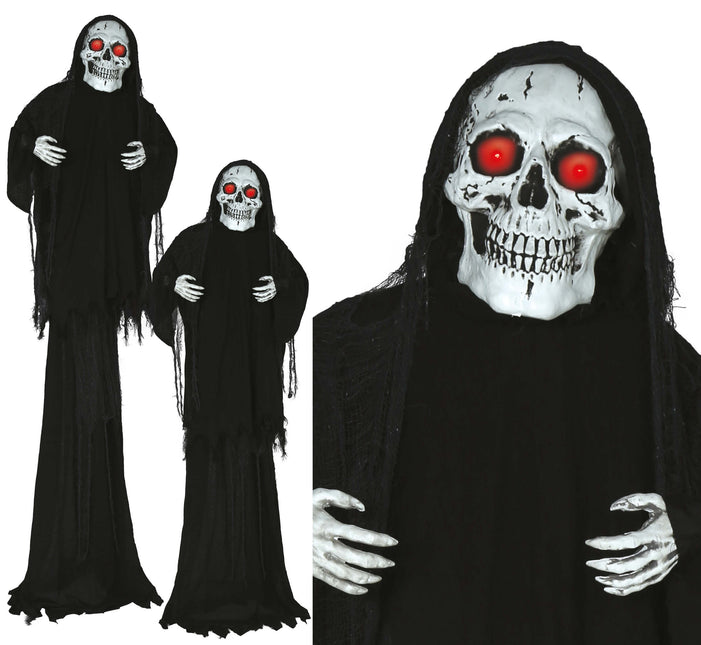 Halloween-Puppe Skelett mit Licht, Sound und Bewegung 2,6m