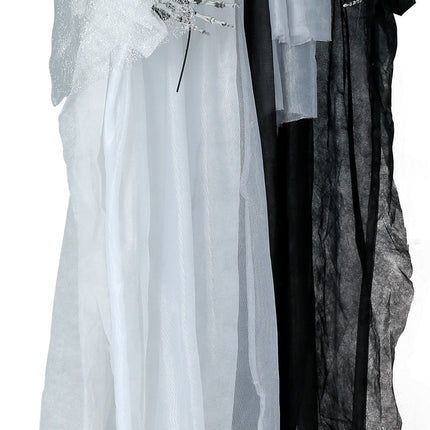 Halloween Puppe Brautpaar mit Licht und Ton 1,85m