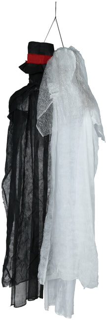 Halloween Puppe Brautpaar mit Licht und Ton 1,85m