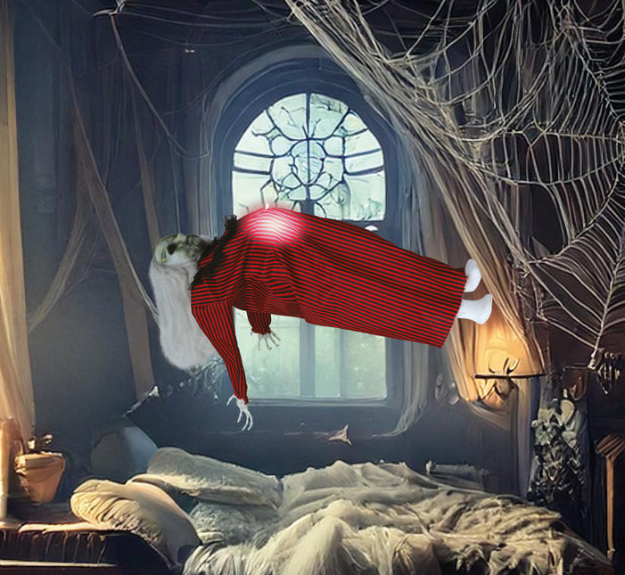 Hängende Halloween-Dekoration mit Licht, Ton und Bewegung 70cm