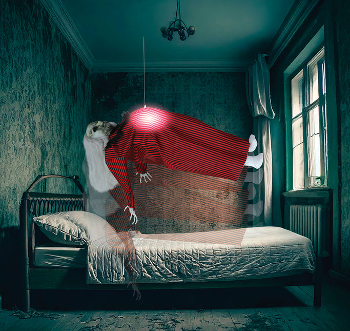 Hängende Halloween-Dekoration mit Licht, Ton und Bewegung 70cm