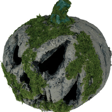 Halloween Kürbis Moos mit Licht 20cm