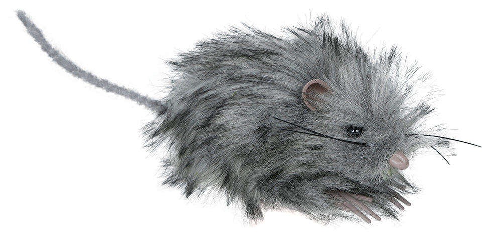 Graue Fake-Maus 11cm