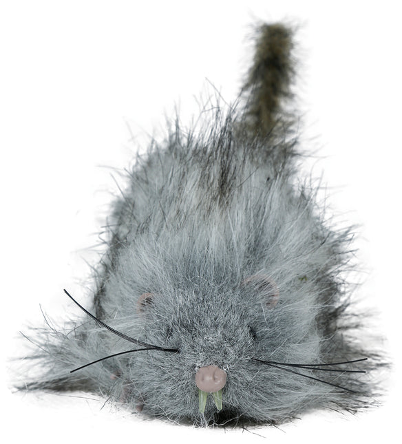 Graue künstliche Ratte 16cm