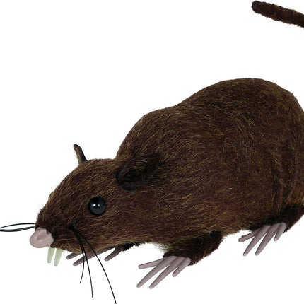 Braune künstliche Ratte 15cm