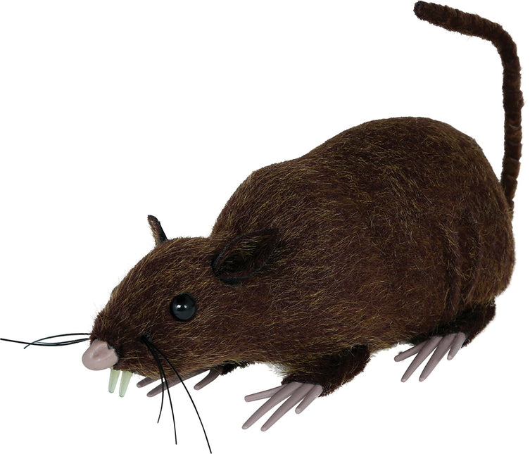 Braune künstliche Ratte 15cm