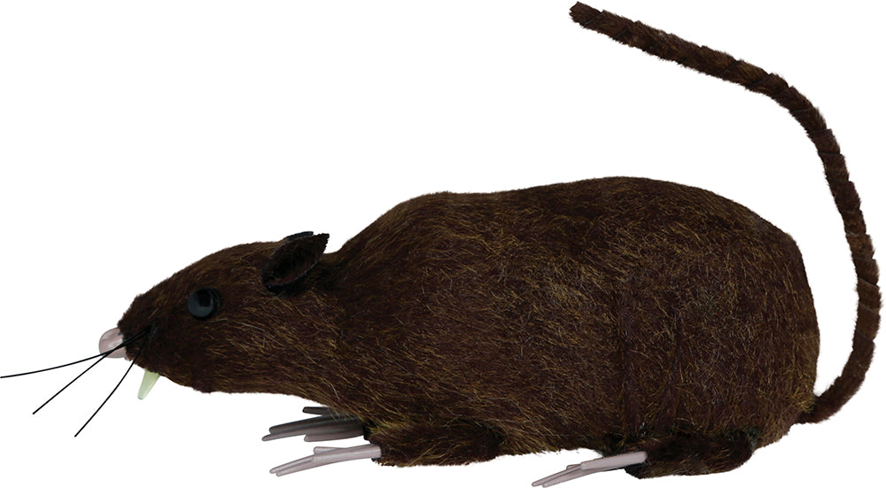 Braune künstliche Ratte 15cm
