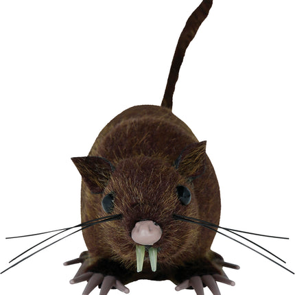 Braune künstliche Ratte 15cm