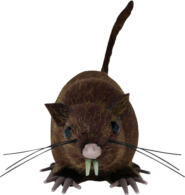 Braune künstliche Ratte 15cm