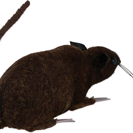Braune künstliche Ratte 15cm