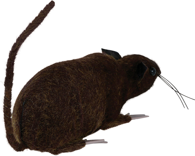 Braune künstliche Ratte 15cm
