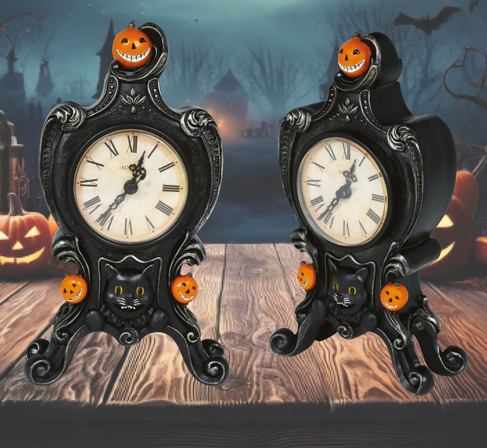 Halloween Uhr antik 24cm