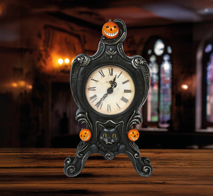 Halloween Uhr antik 24cm
