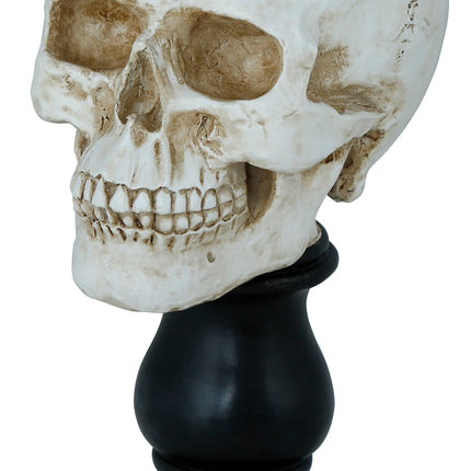 Halloween Kerzenhalter Totenkopf 25cm