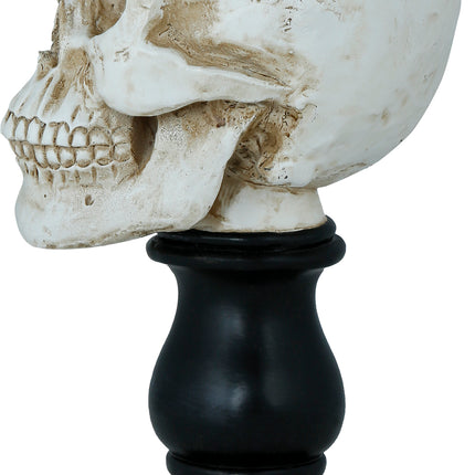 Halloween Kerzenhalter Totenkopf 25cm