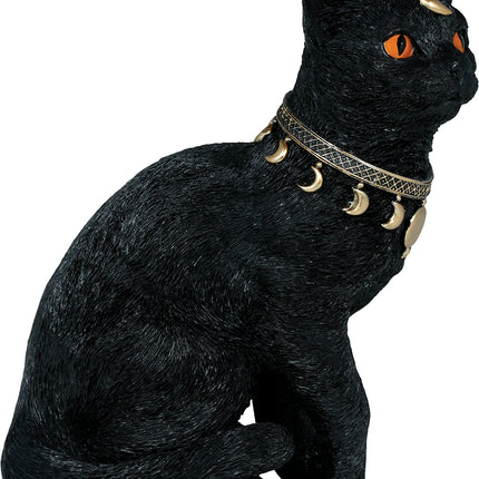 Schwarze Fake Katze 28cm