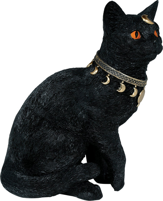 Schwarze Fake Katze 28cm