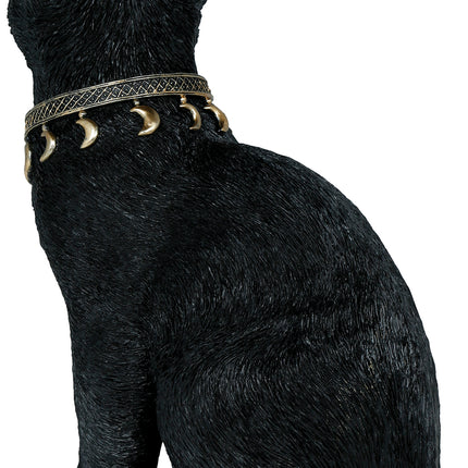 Schwarze Fake Katze 28cm