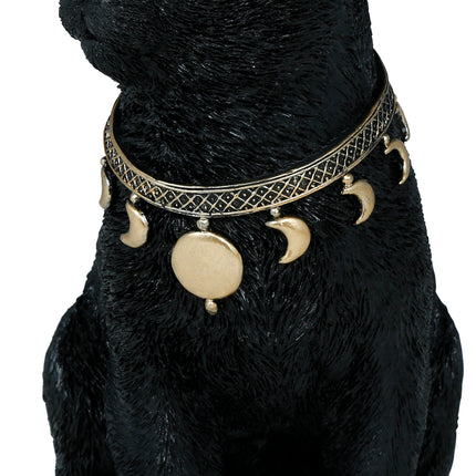 Schwarze Fake Katze 28cm