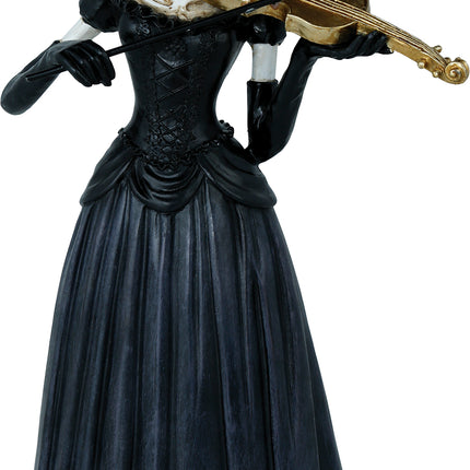 Halloween Skelett Frau mit Geige 26cm