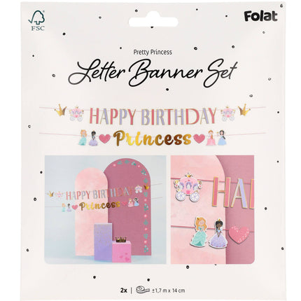 Alles Gute zum Geburtstag Letterslinger Princess 1.5m