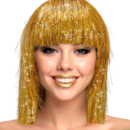 Goldene Perücke Blits