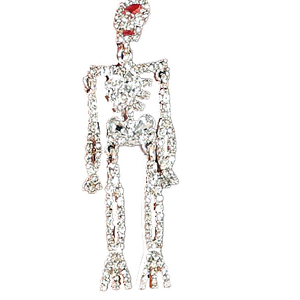 Halloween Ohrringe Skelett 6,5cm