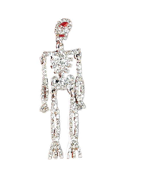 Halloween Ohrringe Skelett 6,5cm