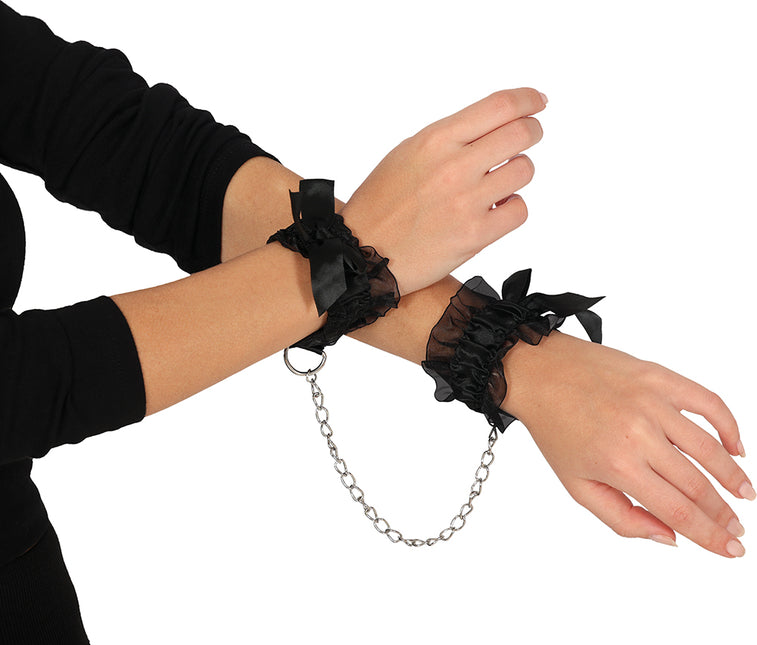 Lace Handschellen Schwarz