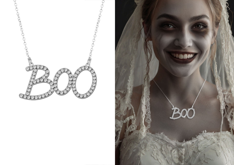 Halloween Halskette Boo 5,5cm